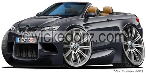 BMW E93 M3 Cabriolet Black DK (Items from £9.50)