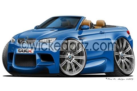 BMW E93 M3 Cabriolet Blue DK (Items from £9.50)