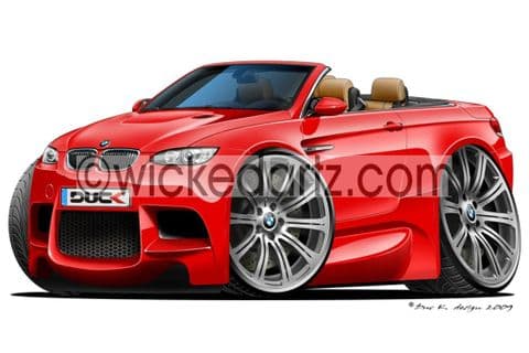 BMW E93 M3 Cabriolet Red DK (Items from £9.50)