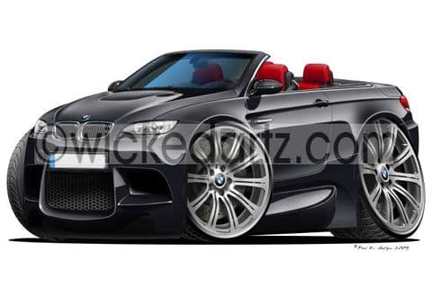BMW E93 M3 Convertible Black/red DK (Items from £9.50)