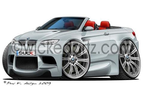 BMW E93 M3 Convertible Silver/red DK (Items from £9.50)