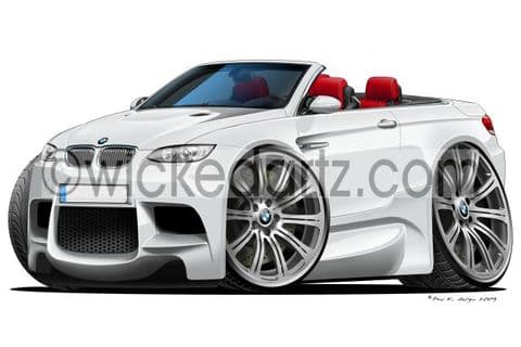 BMW E93 M3 Convertible White/red DK (Items from £9.50)