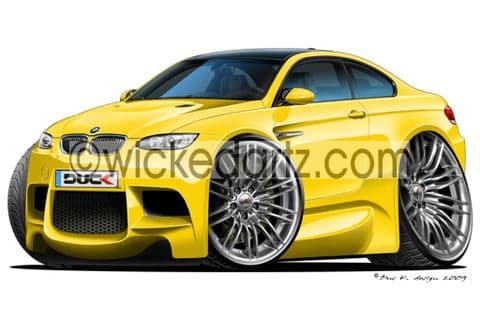 BMW E93 M3 Yellow DK (Items from £9.50)