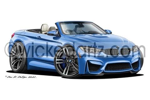 BMW M4 Convertible Blue DK (Items from £9.50)