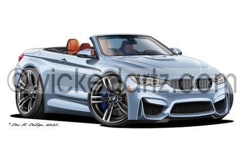 BMW M4 Convertible Silver DK (Items from £9.50)