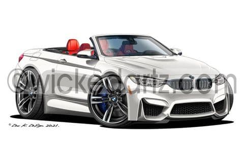 BMW M4 Convertible White DK (Items from £9.50)