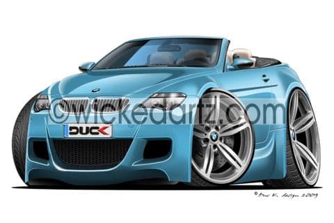 BMW M6 Cabriolet Light Blue DK (Items from £9.50)
