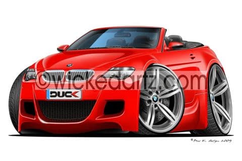 BMW M6 Cabriolet Red DK (Items from £9.50)