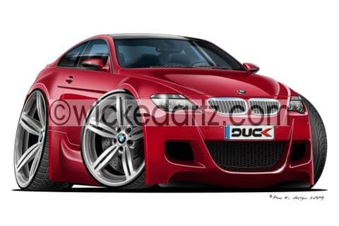 BMW M6 Coupe Burgundy DK (Items from £9.50)