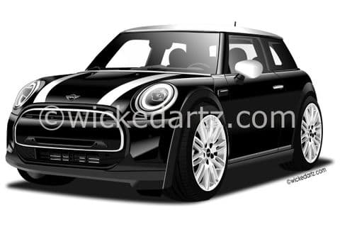 BMW Mini Cooper 2021+ Black (Items from £9.50)