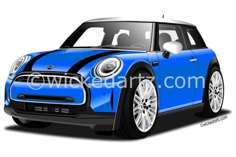 BMW Mini Cooper 2021+ Blue (Items from £9.50)