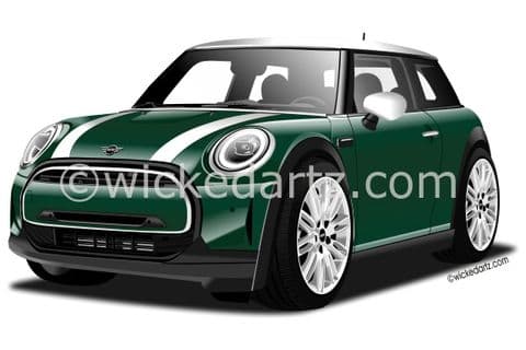 BMW Mini Cooper 2021+ Green (Items from £9.50)