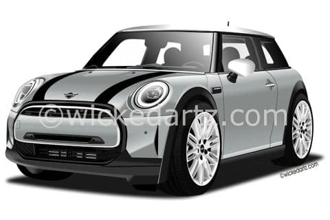 BMW Mini Cooper 2021+ Silver (Items from £9.50)