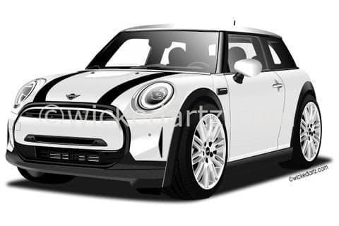 BMW Mini Cooper 2021+ White (Items from £9.50)