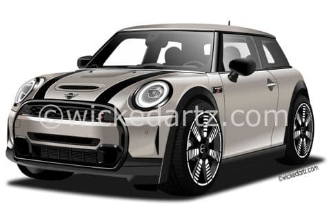 BMW Mini Cooper S 2021+ Silver White (Items from £9.50)