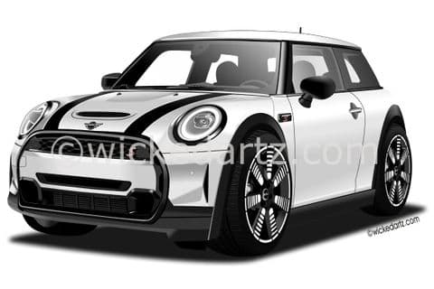 BMW Mini Cooper S 2021+ White (Items from £9.50)