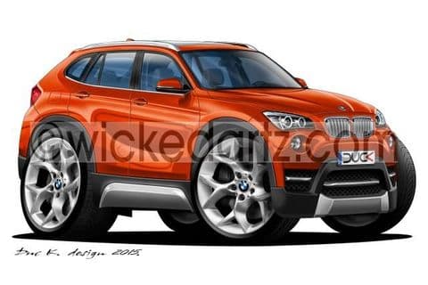 BMW X1 Mini SUV Orange DK (Items from £9.50)