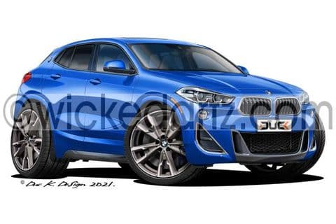 BMW X2 M35i Blue DK (Items from £9.50)