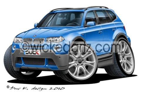 BMW X3 SUV Blue DK (Items from £9.50)