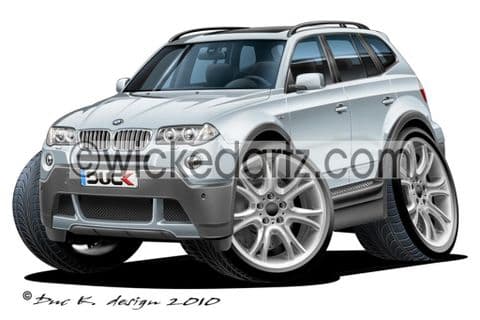 BMW X3 SUV Silver DK (Items from £9.50)