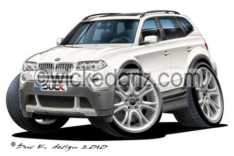 BMW X3 SUV White DK (Items from £9.50)