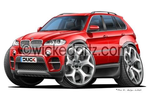 BMW X5 SUV Red DK (Items from £9.50)