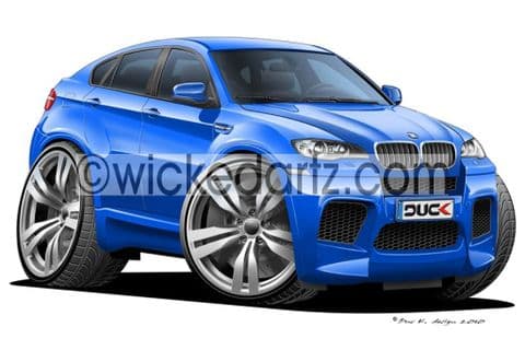 BMW X6 Blue DK (Items from £9.50)