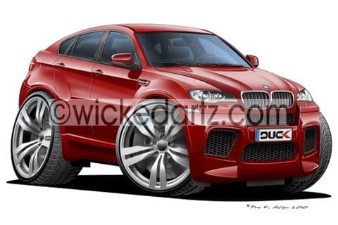 BMW X6 Burgundy DK (Items from £9.50)