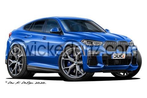 BMW X6 M50i SUV Blue DK (Items from £9.50)