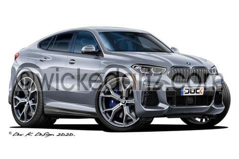 BMW X6 M50i SUV Silver DK (Items from £9.50)