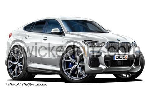 BMW X6 M50i SUV White DK (Items from £9.50)