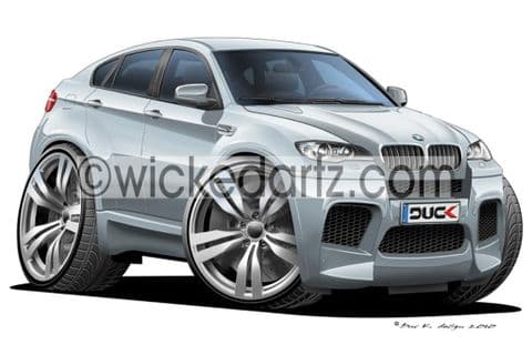 BMW X6 Silver DK (Items from £9.50)