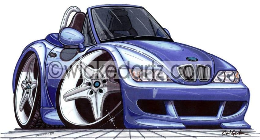 BMW Z3 E37 Roadster Blue  (Items from £9.50)
