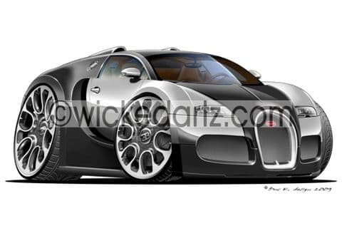 Bugatti Veyron Black/Silver DK (Items from £9.50)