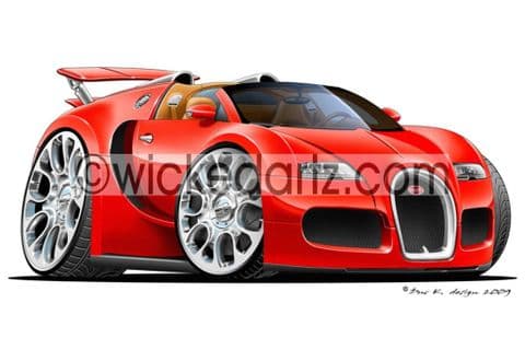 Bugatti Veyron Roadster Red DK (Items from £9.50)