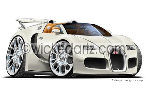 Bugatti Veyron Roadster White DK (Items from £9.50)