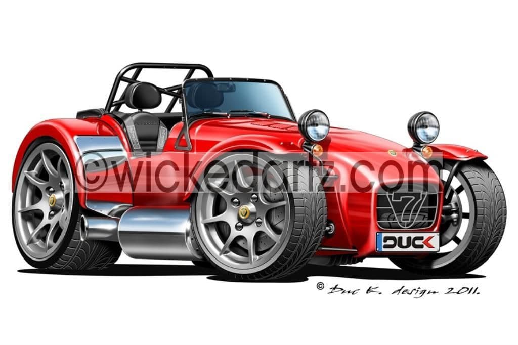 Caterham Super 7 Red DK Items from 9 50