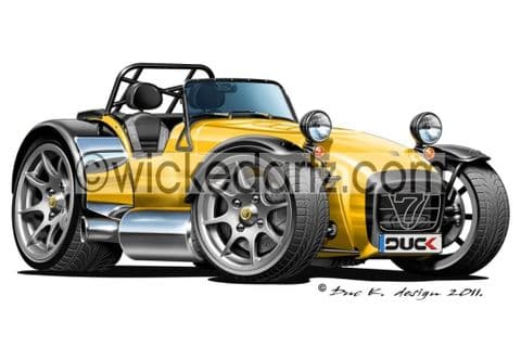 Caterham Super 7 Yellow/Black DK (Items from £9.50)