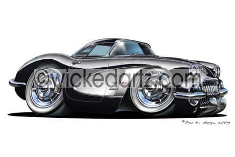 Chevrolet 1958 Corvette Black DK (Items from £9.50)