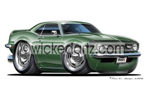 Chevrolet 1968 Camaro Green DK (Items from £9.50)