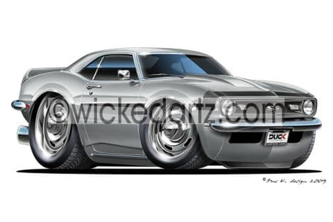 Chevrolet 1968 Camaro Silver DK (Items from £9.50)