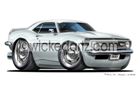 Chevrolet 1968 Camaro White DK (Items from £9.50)