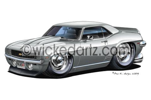 Chevrolet 1969 Camaro Silver DK (Items from £9.50)