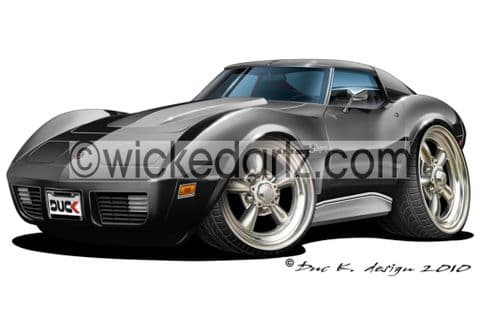 Chevrolet 1974 Corvette Stingray Black DK (Items from £9.50)