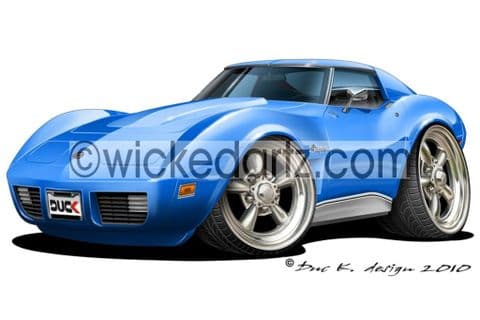 Chevrolet 1974 Corvette Stingray Blue DK (Items from £9.50)