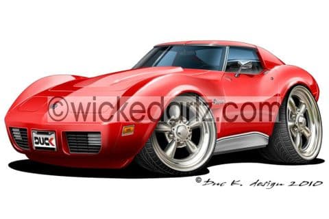 Chevrolet 1974 Corvette Stingray Red DK (Items from £9.50)