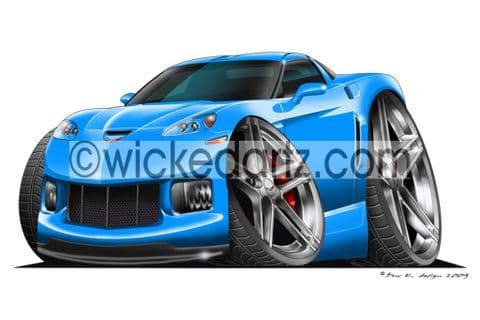 Chevrolet 2008 Corvette Blue DK (Items from £9.50)