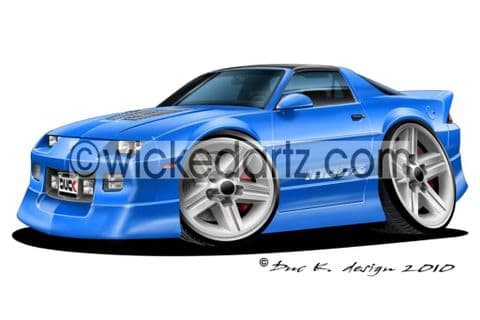 Chevrolet Camaro 1988 IROC Blue DK (Items from £9.50)