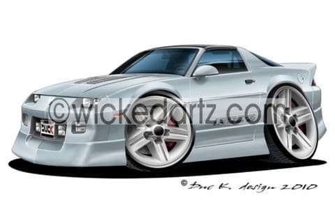 Chevrolet Camaro 1988 IROC Silver DK (Items from £9.50)