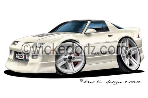 Chevrolet Camaro 1988 IROC White DK (Items from £9.50)